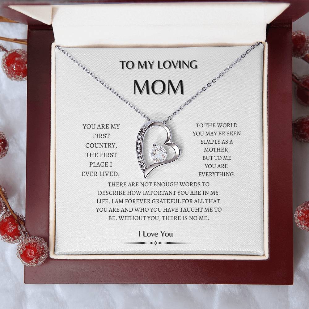 To my  Mom Heart diamond | Loving