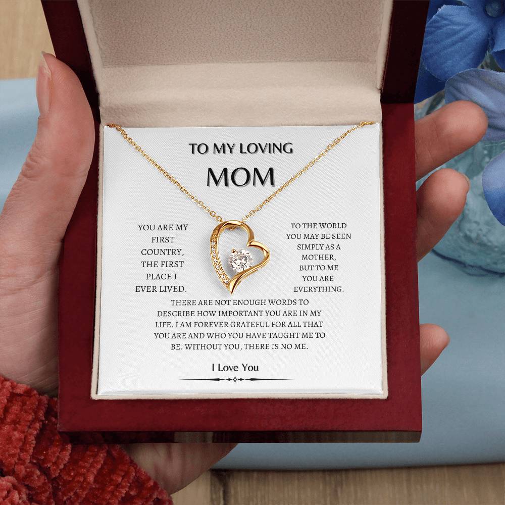 To my  Mom Heart diamond | Loving