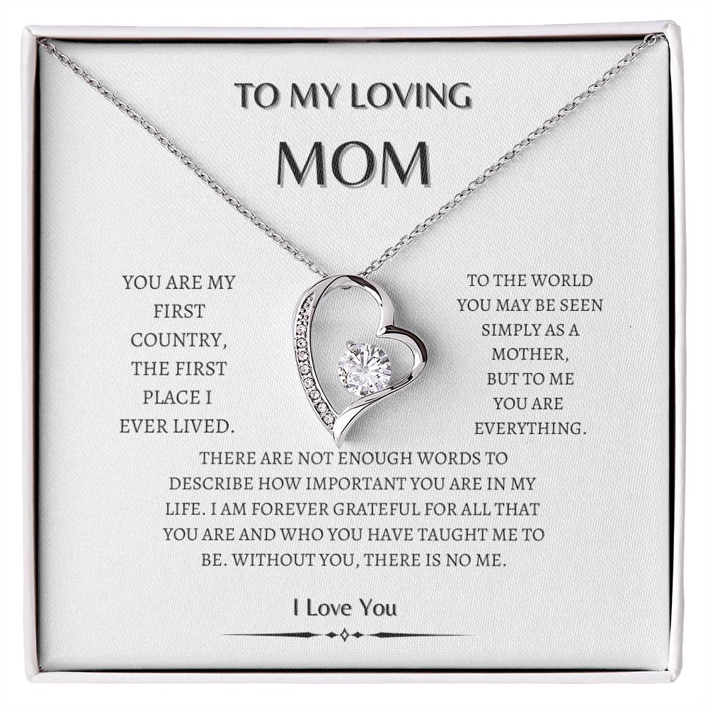 To my  Mom Heart diamond | Loving