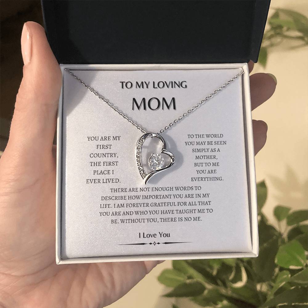 To my  Mom Heart diamond | Loving