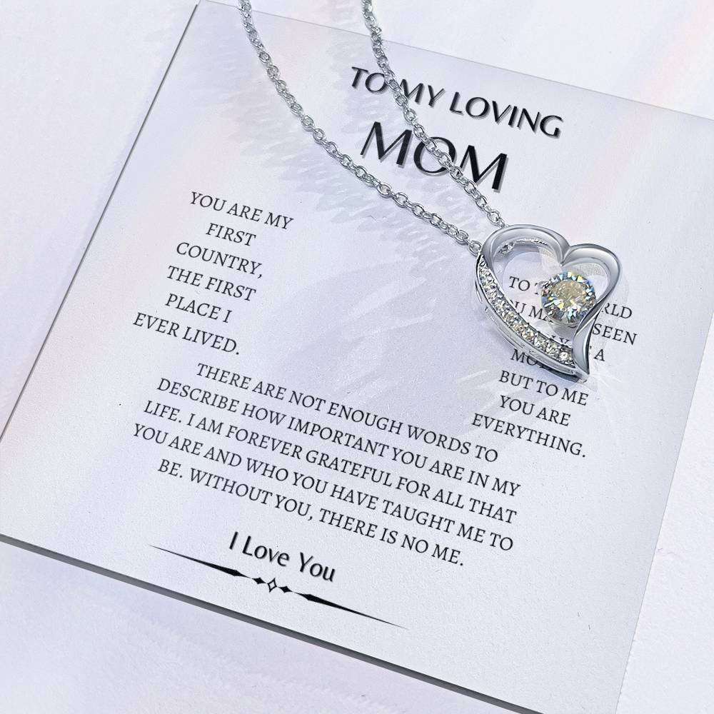 To my  Mom Heart diamond | Loving