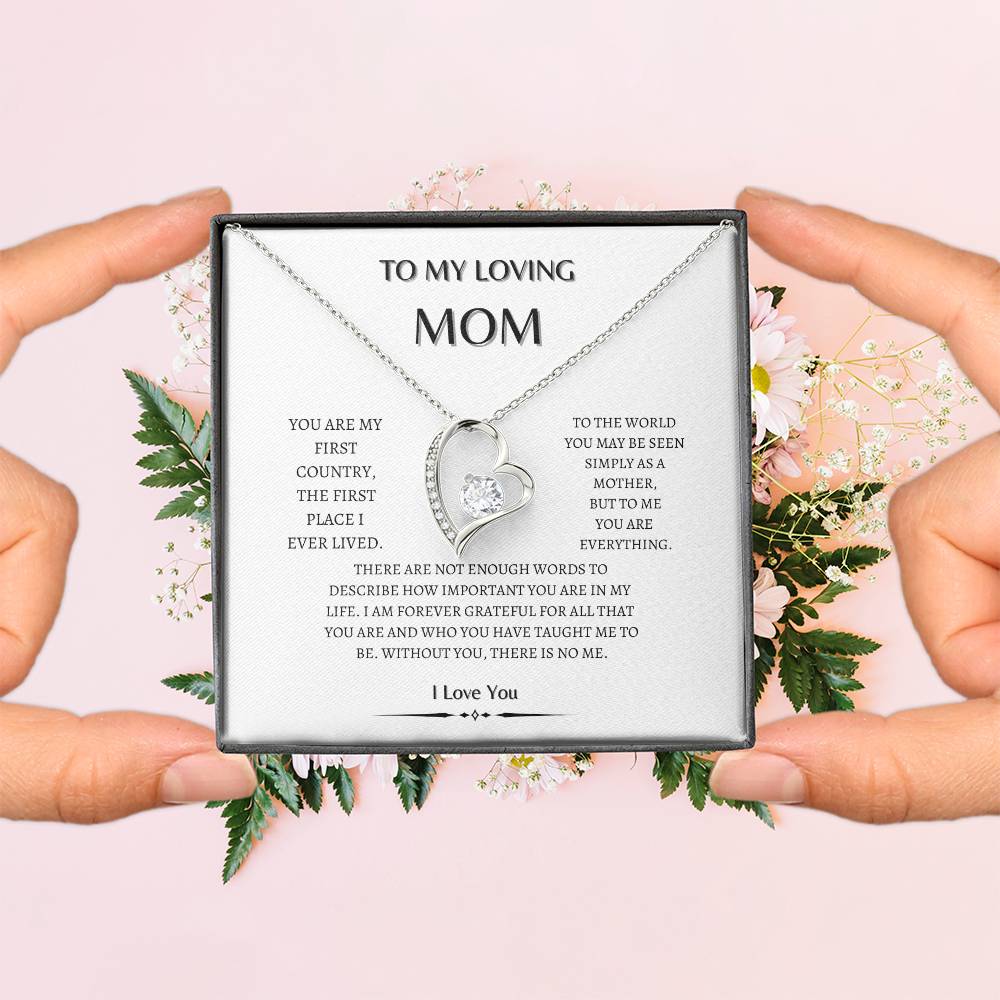 To my  Mom Heart diamond | Loving