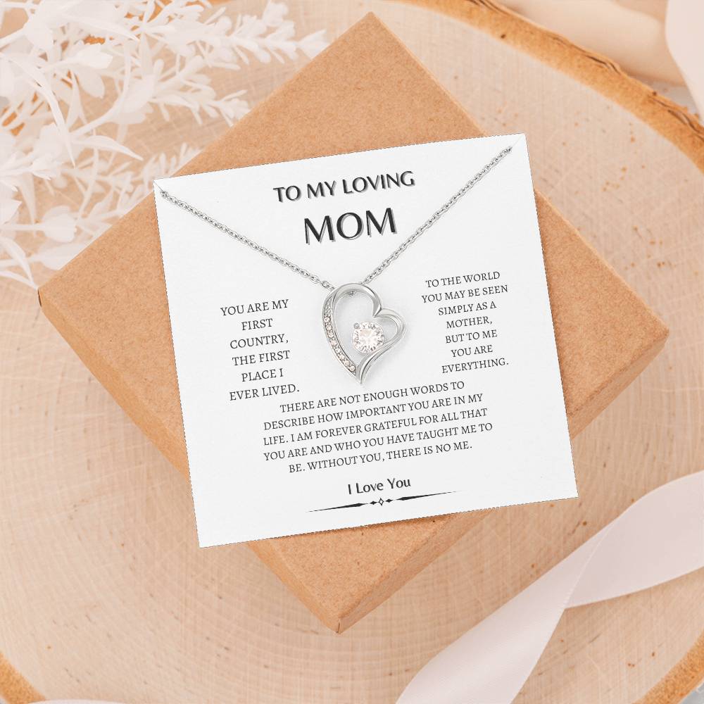 To my  Mom Heart diamond | Loving