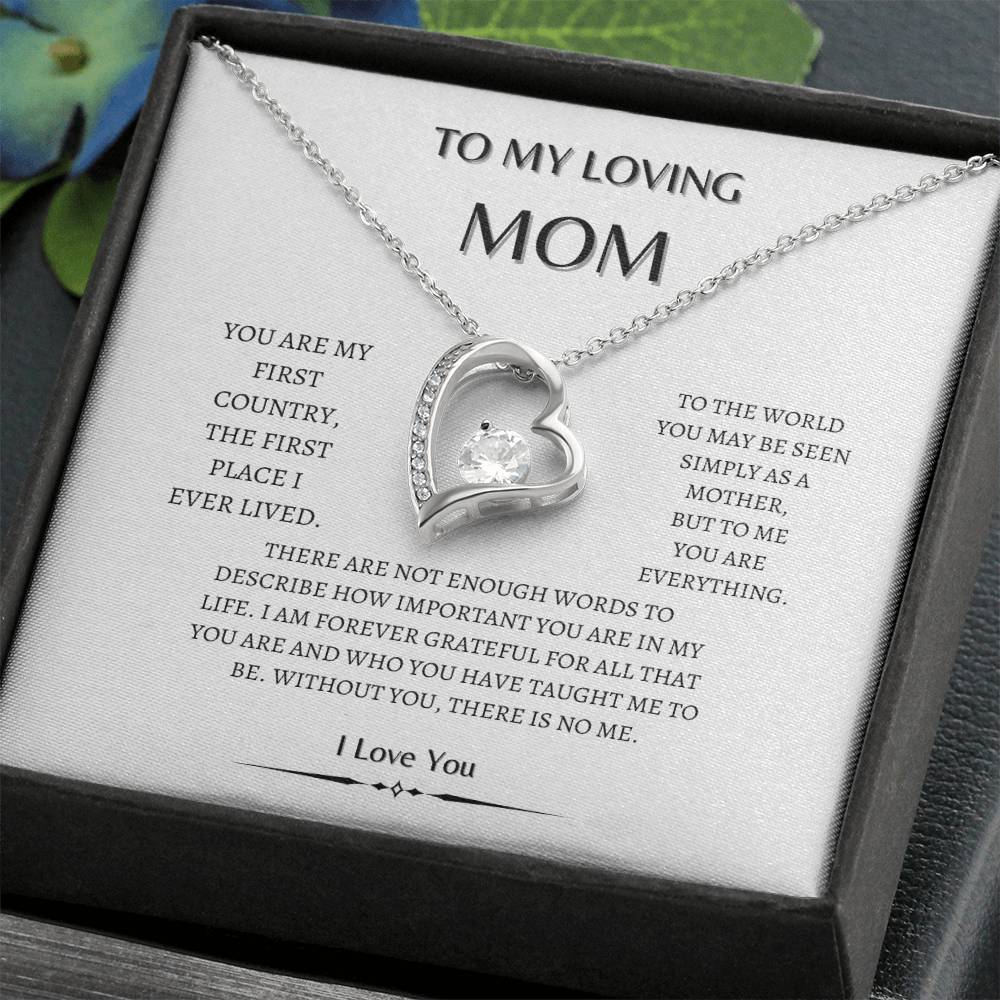 To my  Mom Heart diamond | Loving