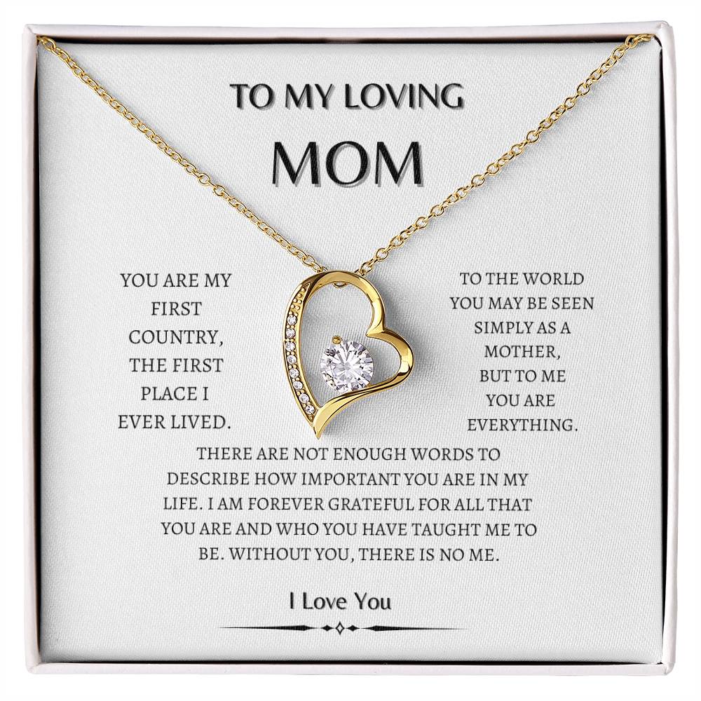 To my  Mom Heart diamond | Loving