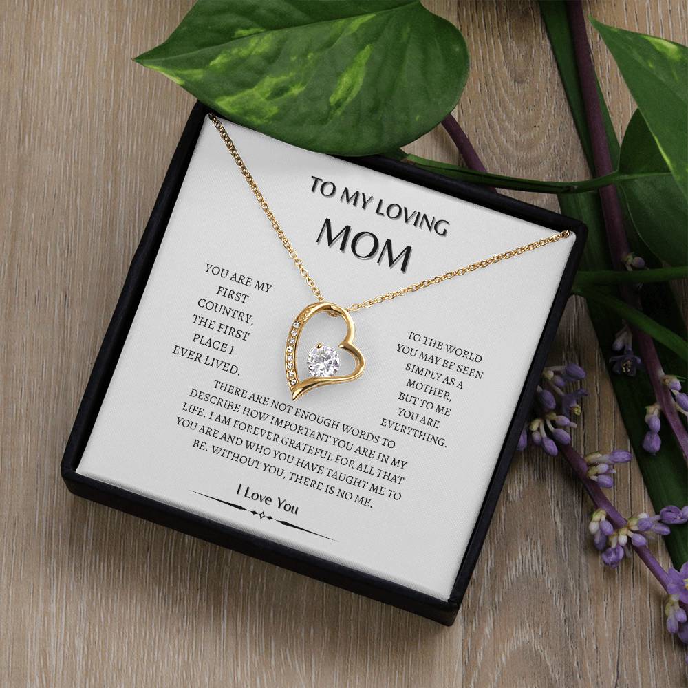 To my  Mom Heart diamond | Loving